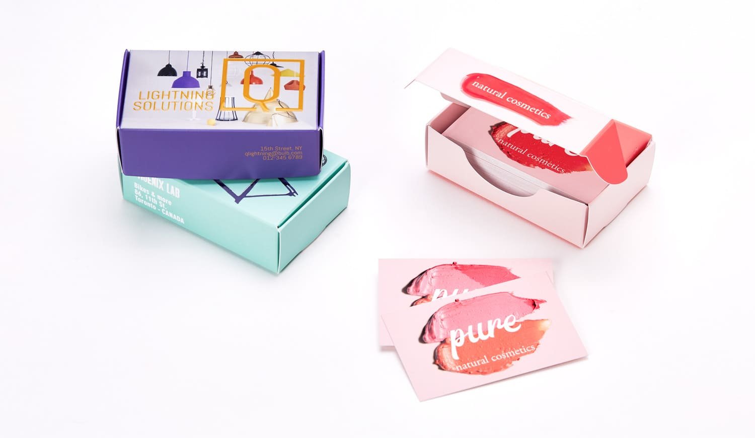Coffrets porte-cartes de visite