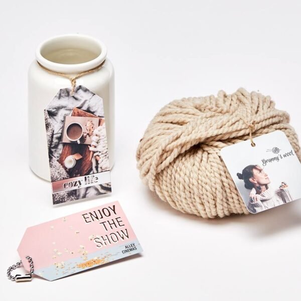 Hang tags en papier format standard