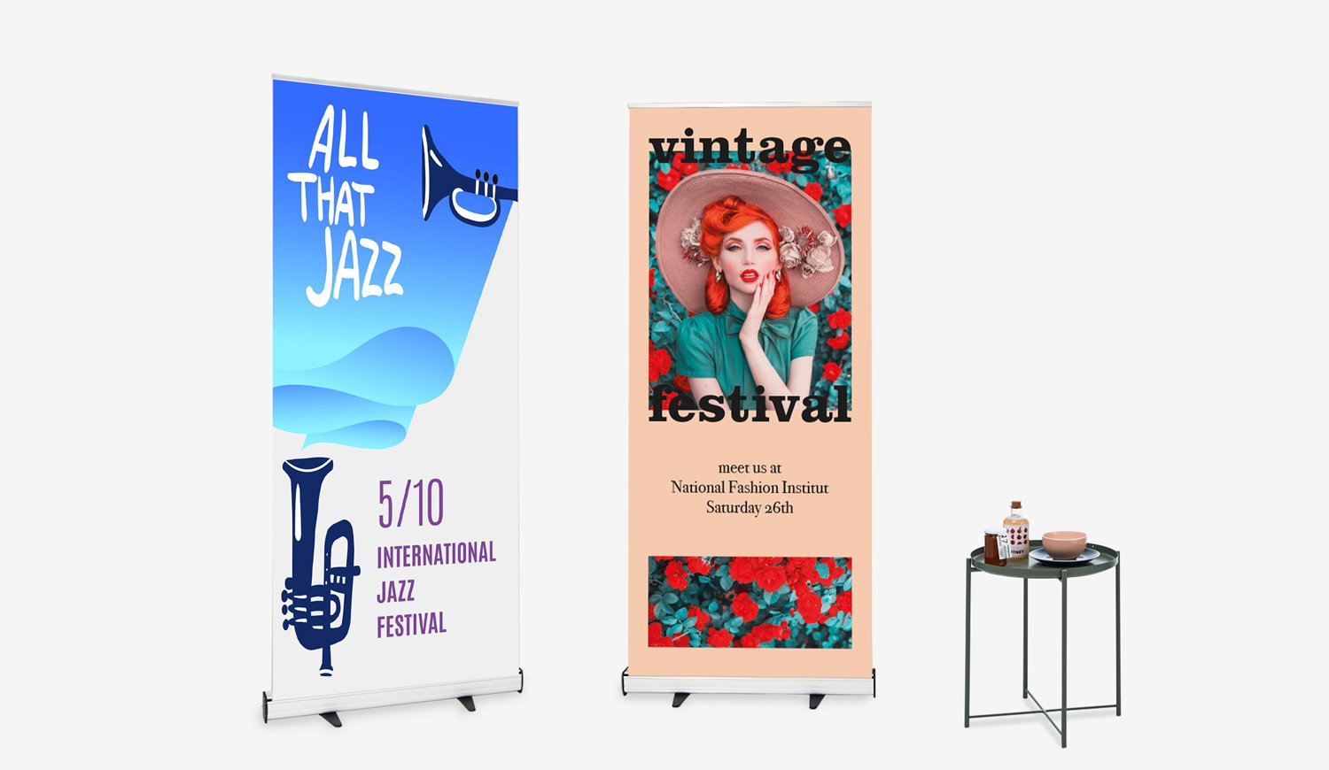 Roll-up Blanc